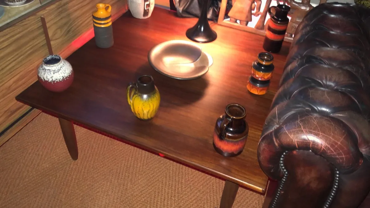 Mid century teak coffee table - Image 1