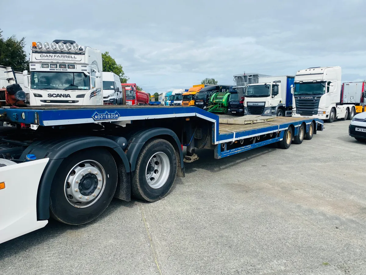 2009 Nooteboom Lowloader 3 axle air clip ramps - Image 2