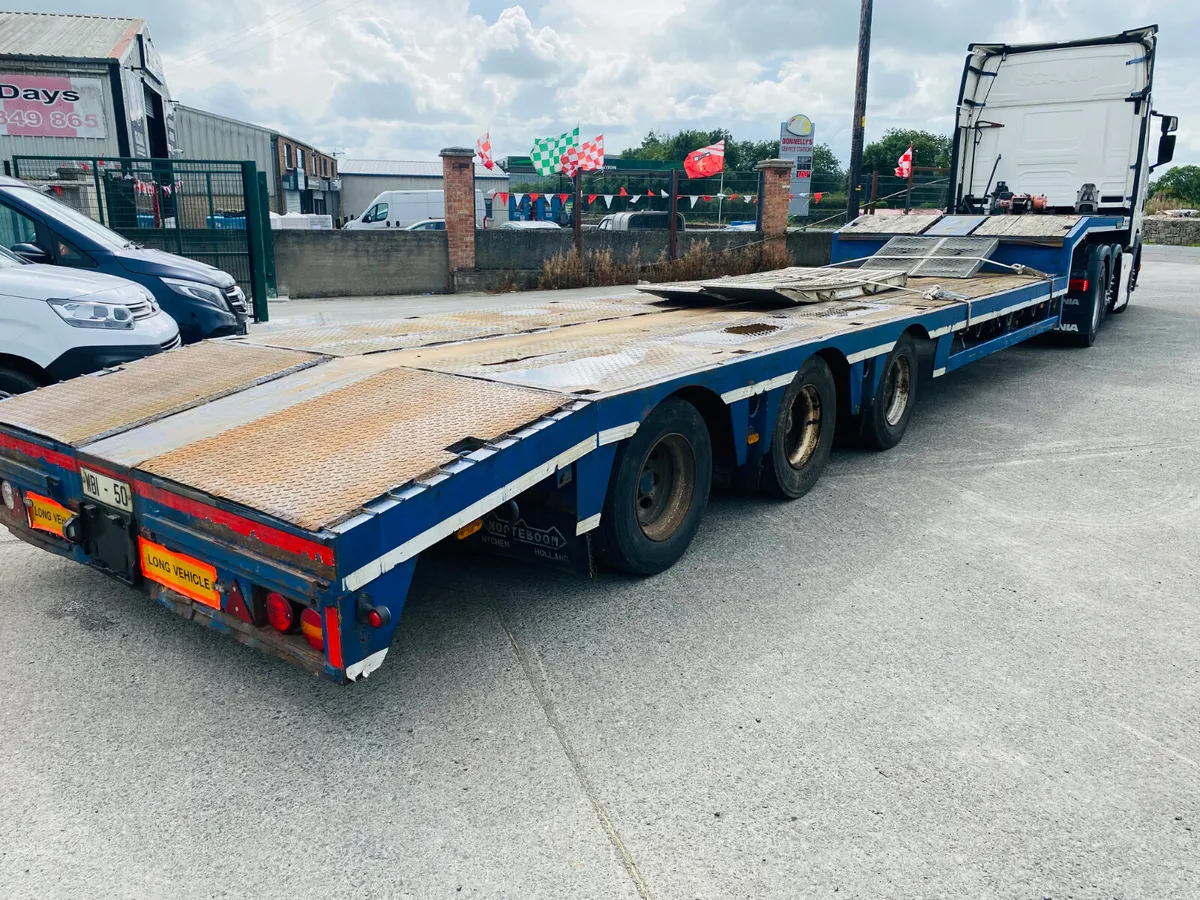 2009 Nooteboom Lowloader 3 axle air clip ramps - Image 4