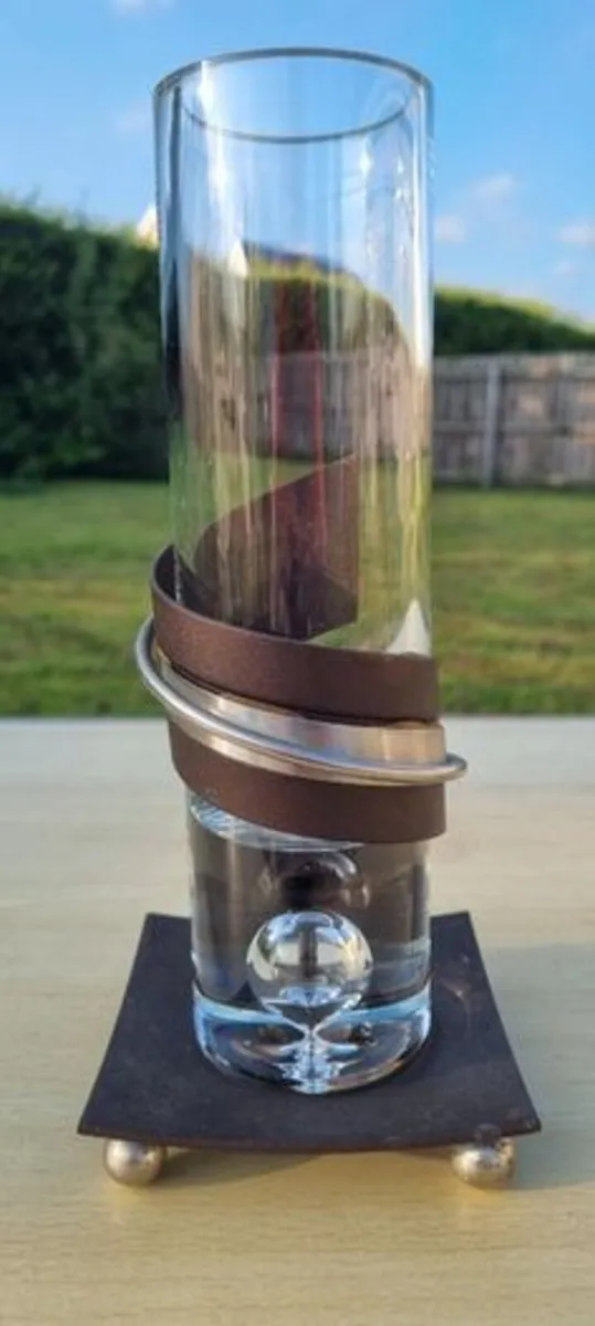 Clear Glass Cylinder Vase - Image 2
