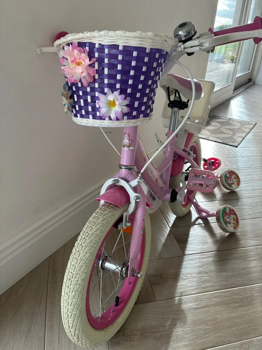 14 inch unicorn bike with two sets of stablisers - Image 2