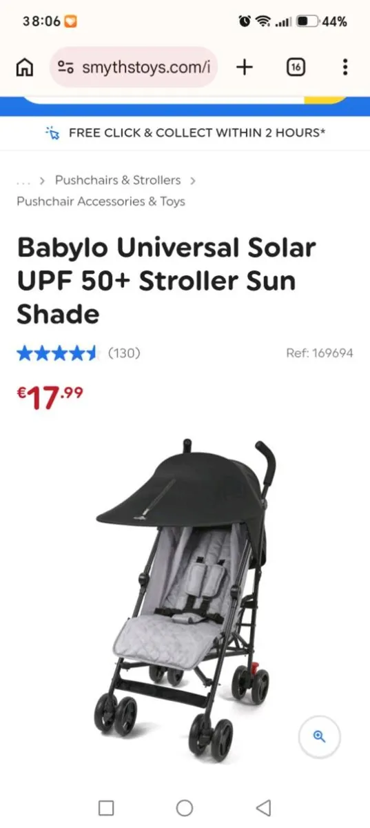 Gro black out blind & babylo sunshade - Image 4