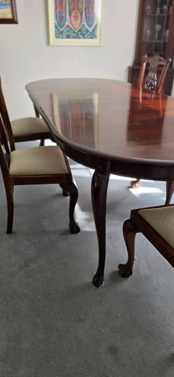 Mahogany dining table - Image 2
