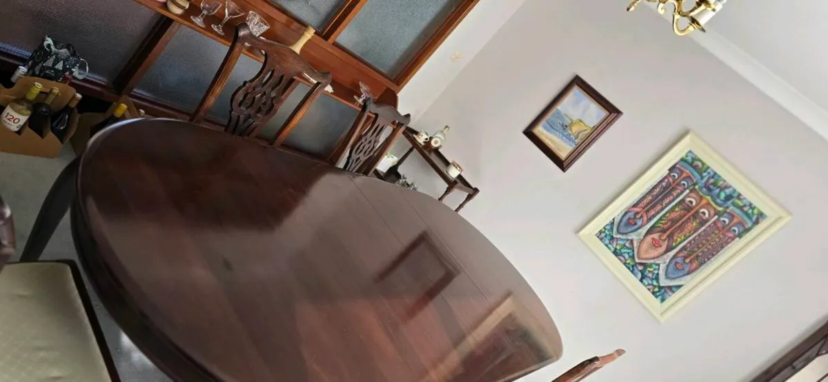Mahogany dining table - Image 3