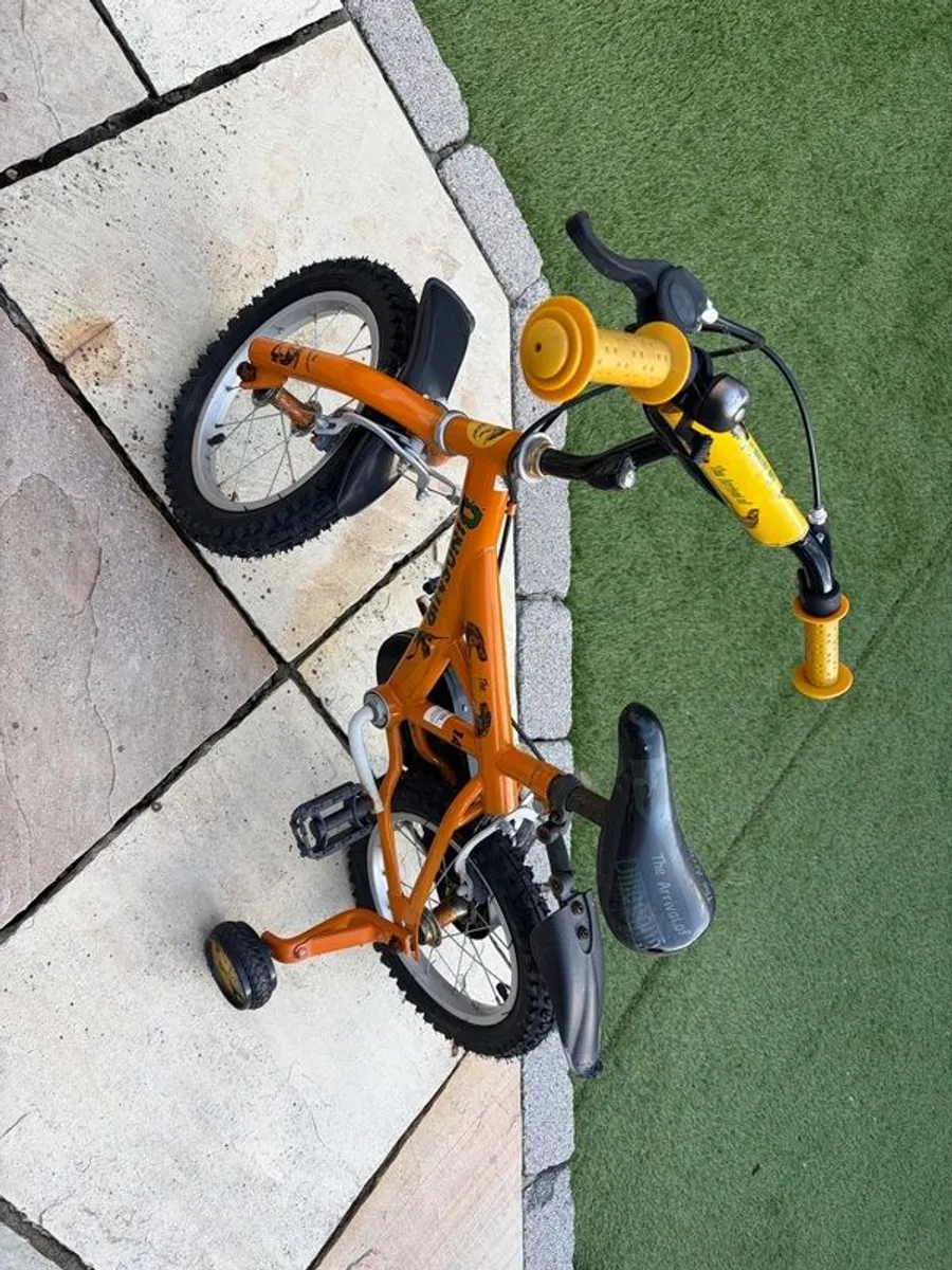 14- Inch Kids Bike for 3-5 Years Old Orange - Image 3