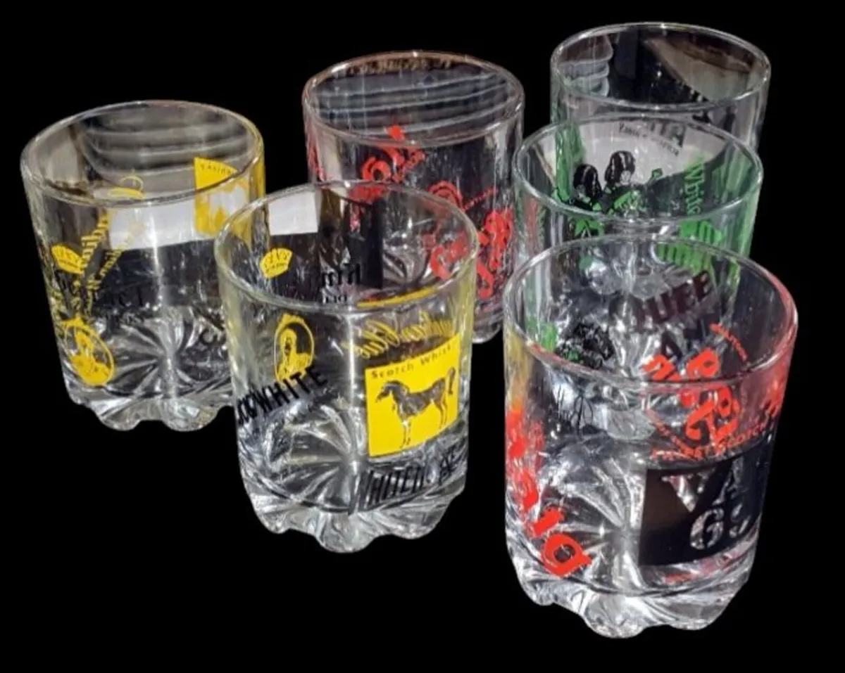 Vintage 1960s Scotch Whisky Glasses - Set of 6 - Image 3