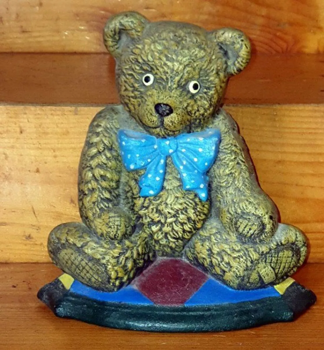 Vintage Cast Iron Teddy Doorstop – Wright Studio's - Image 2