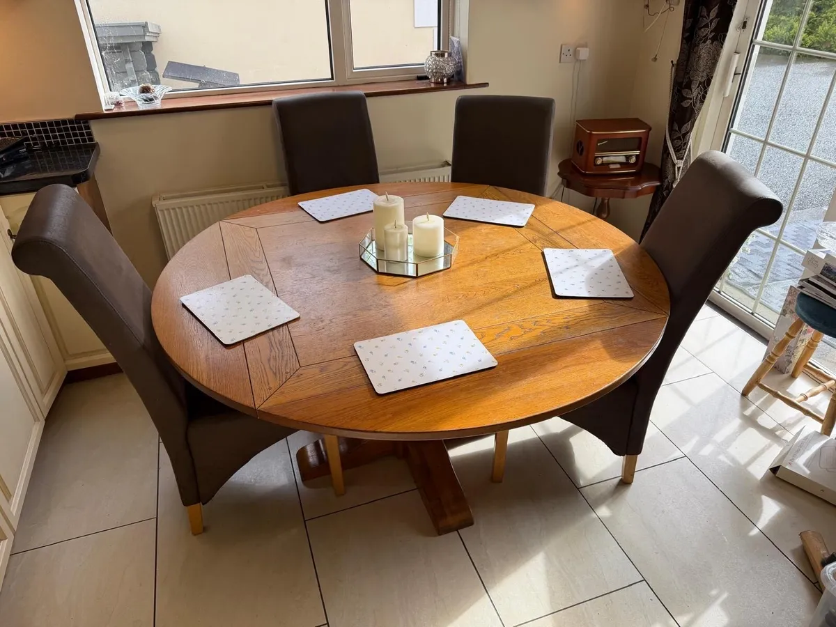 Oak Kitchen Table - Image 2