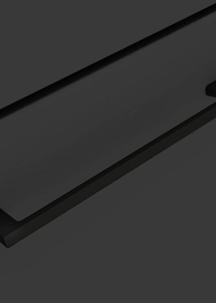 500 Matt Black Wall Hung 1-Drawer Vanity Unit - Image 3