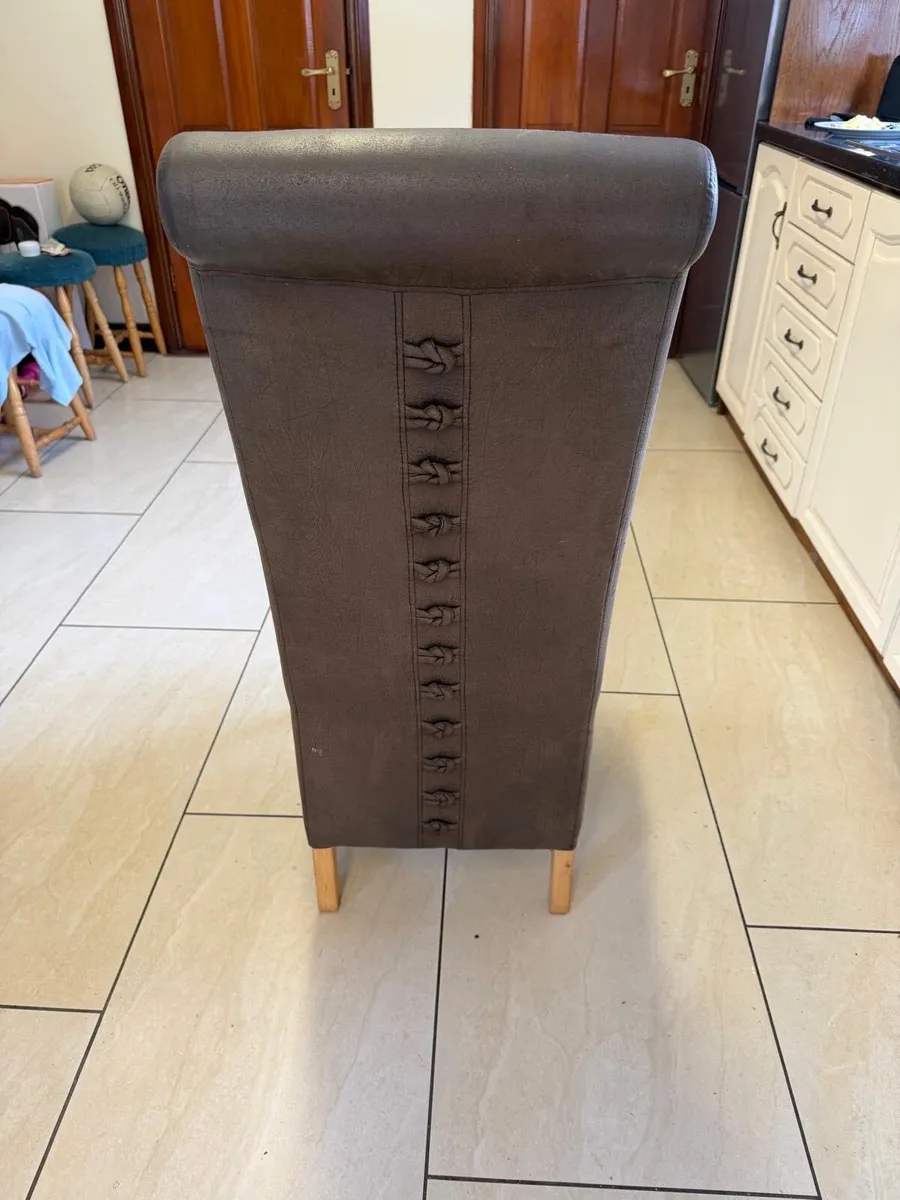 Dining chairs x 6 - Image 2