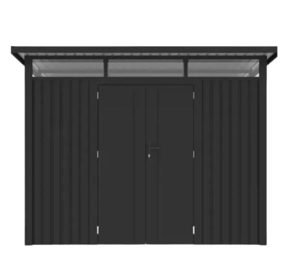 Metal Shed Heavy Duty With Slanted-(9.5ft x 10.3ft/2.9 x 3.1m ) - Image 2