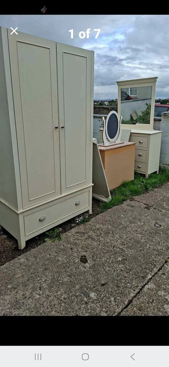 Chest of drawers and wardrobe