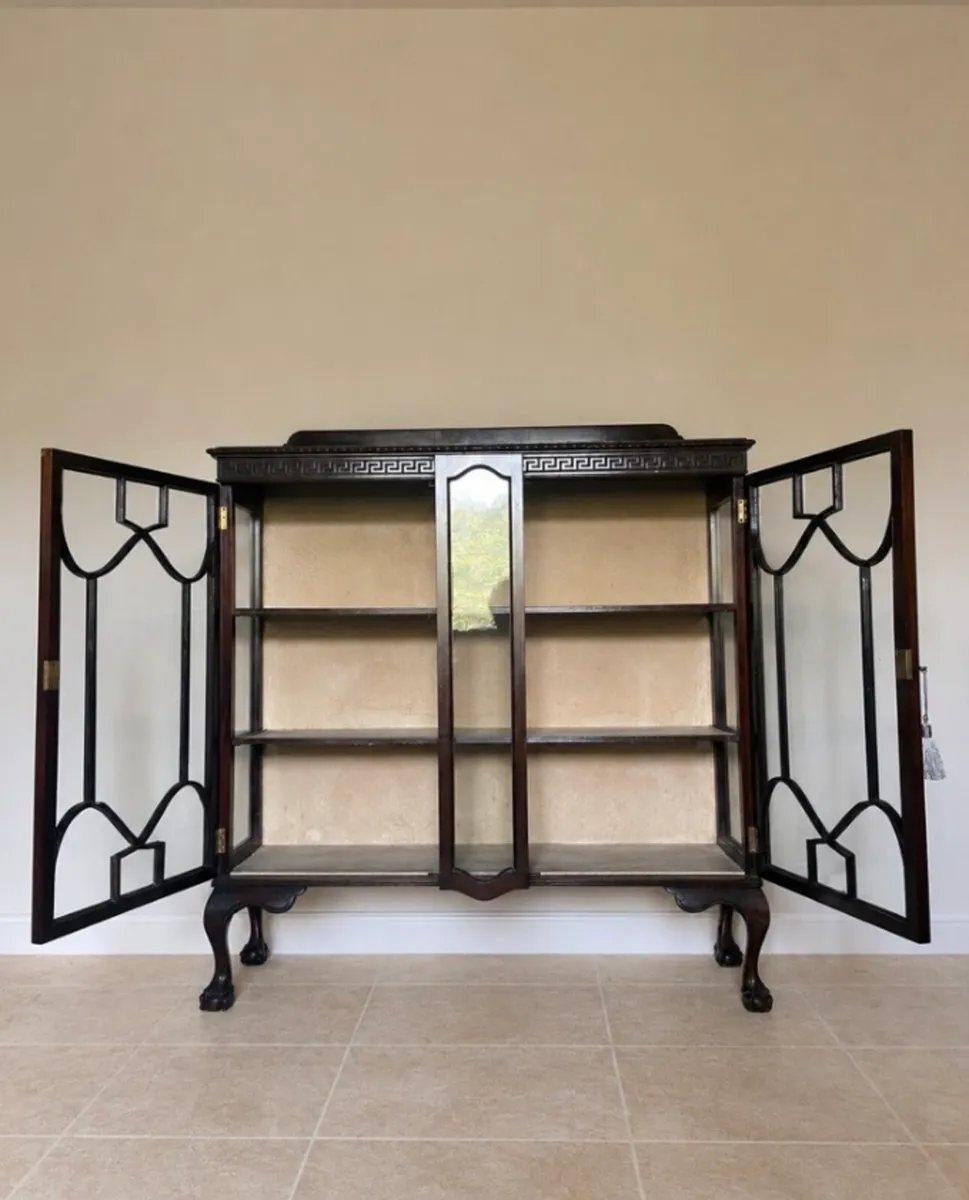 Edwardian two door display dresser - Image 1