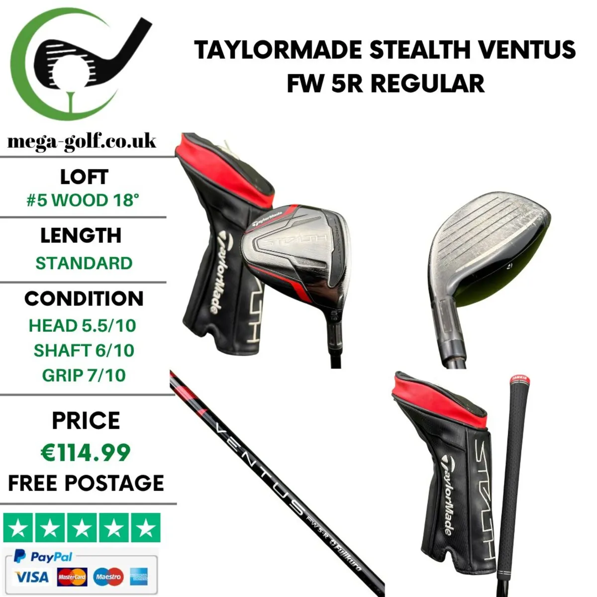 Taylormade Stealth #5 Wood 18° / Regular - Image 1