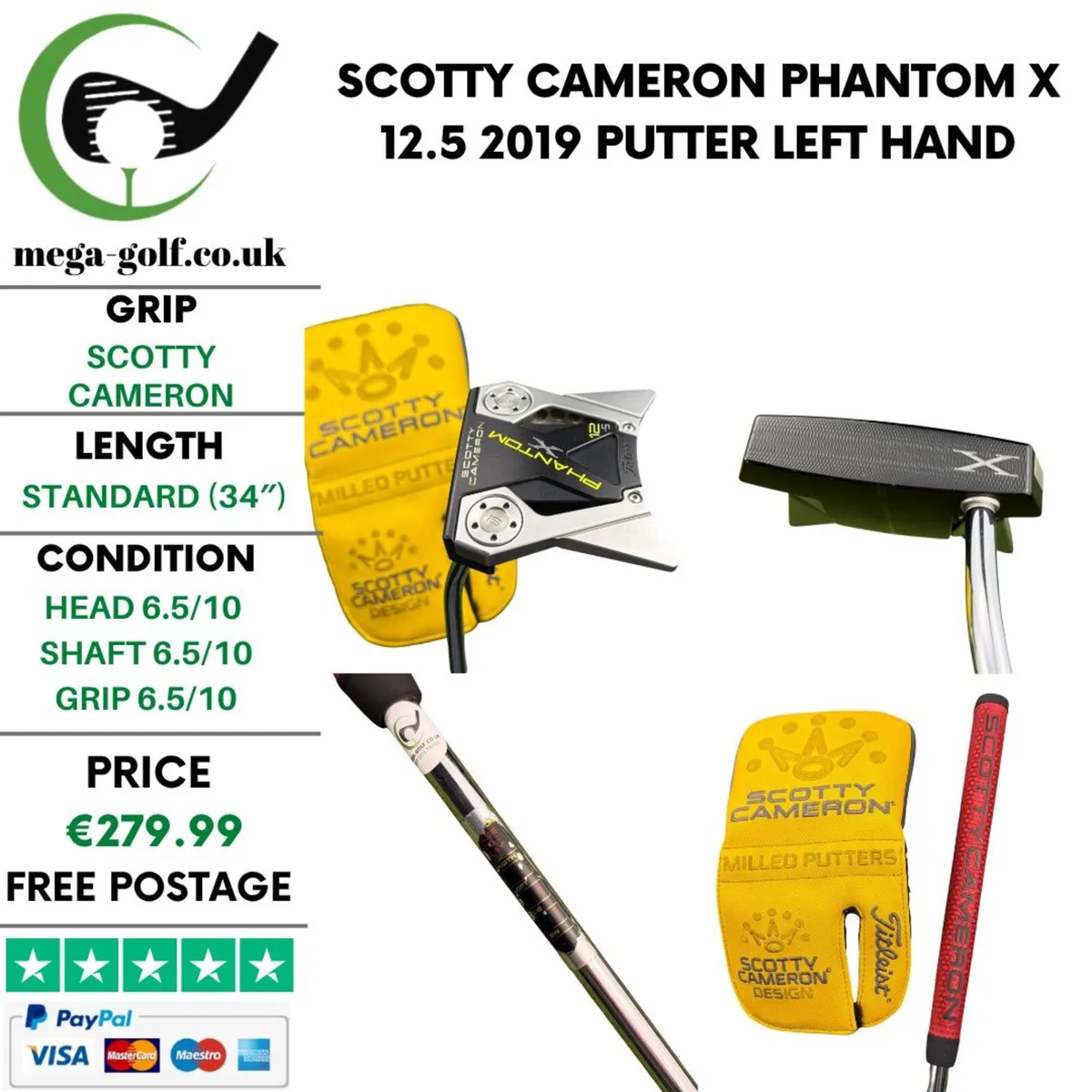 Scotty Cameron Phantom X 12.5 2019 Putter / 34" - Image 1