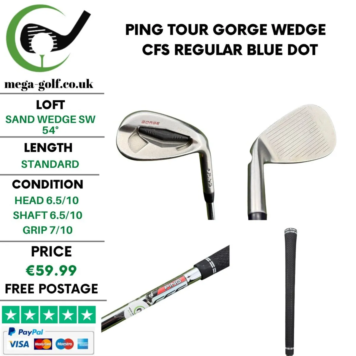 Ping Tour Gorge Wedge Sw 54° / CFS Regular - Image 1