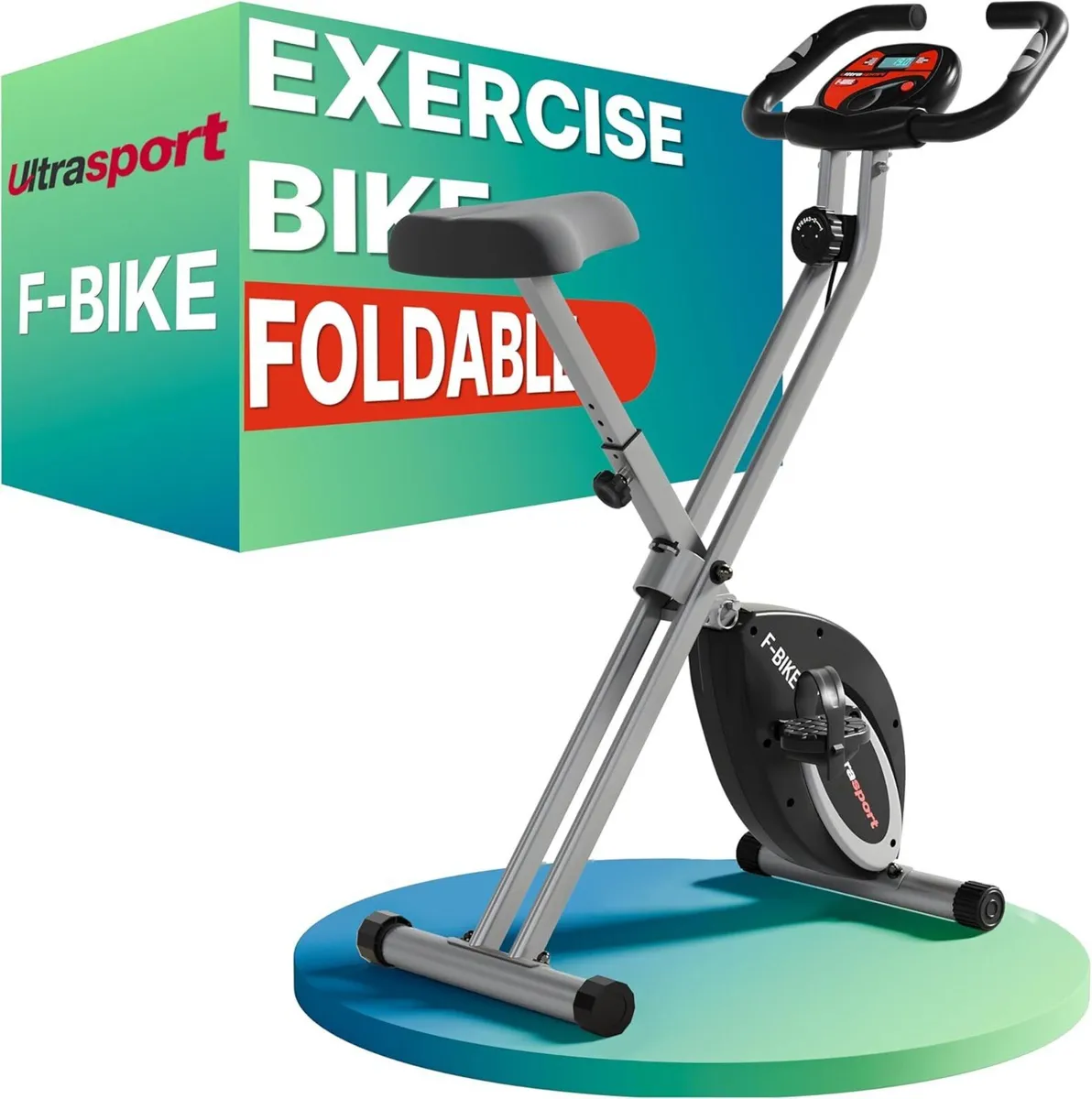 Folding Exercise Bike Extra Silent with Relax Foam - Image 1