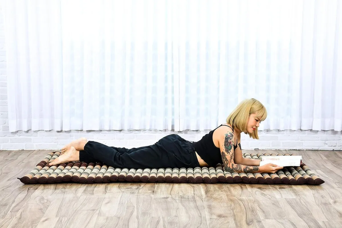 Wide Rollable Thai Mat Kapok Floor for Sleeping - Image 2
