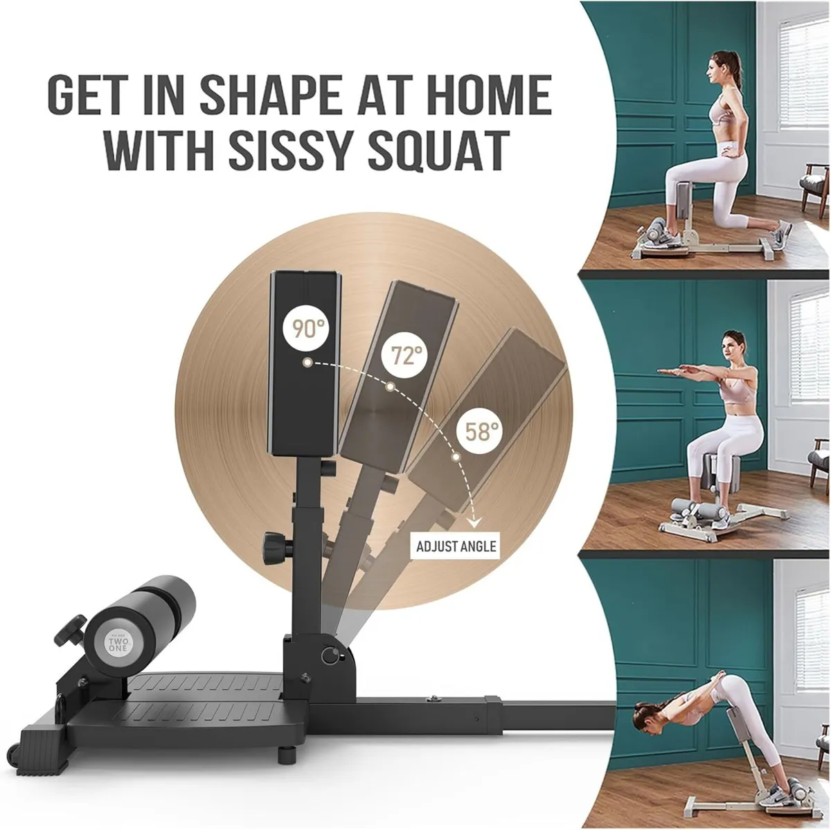 Deluxe Multi-Function Deep Sissy Squat Bench Home - Image 2