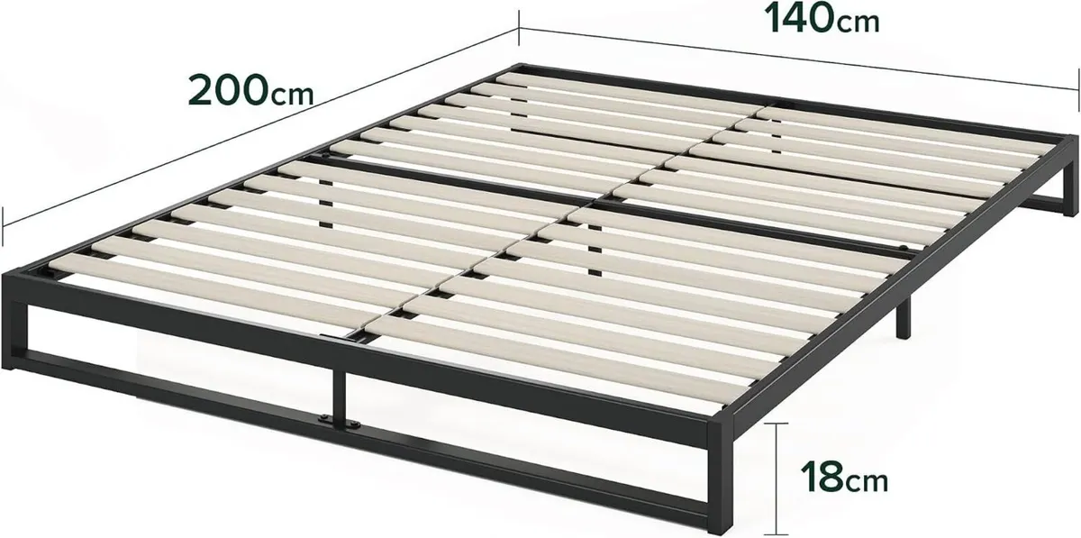 Trisha Heavy Duty Low Profile Platform Bed Frame - Image 2