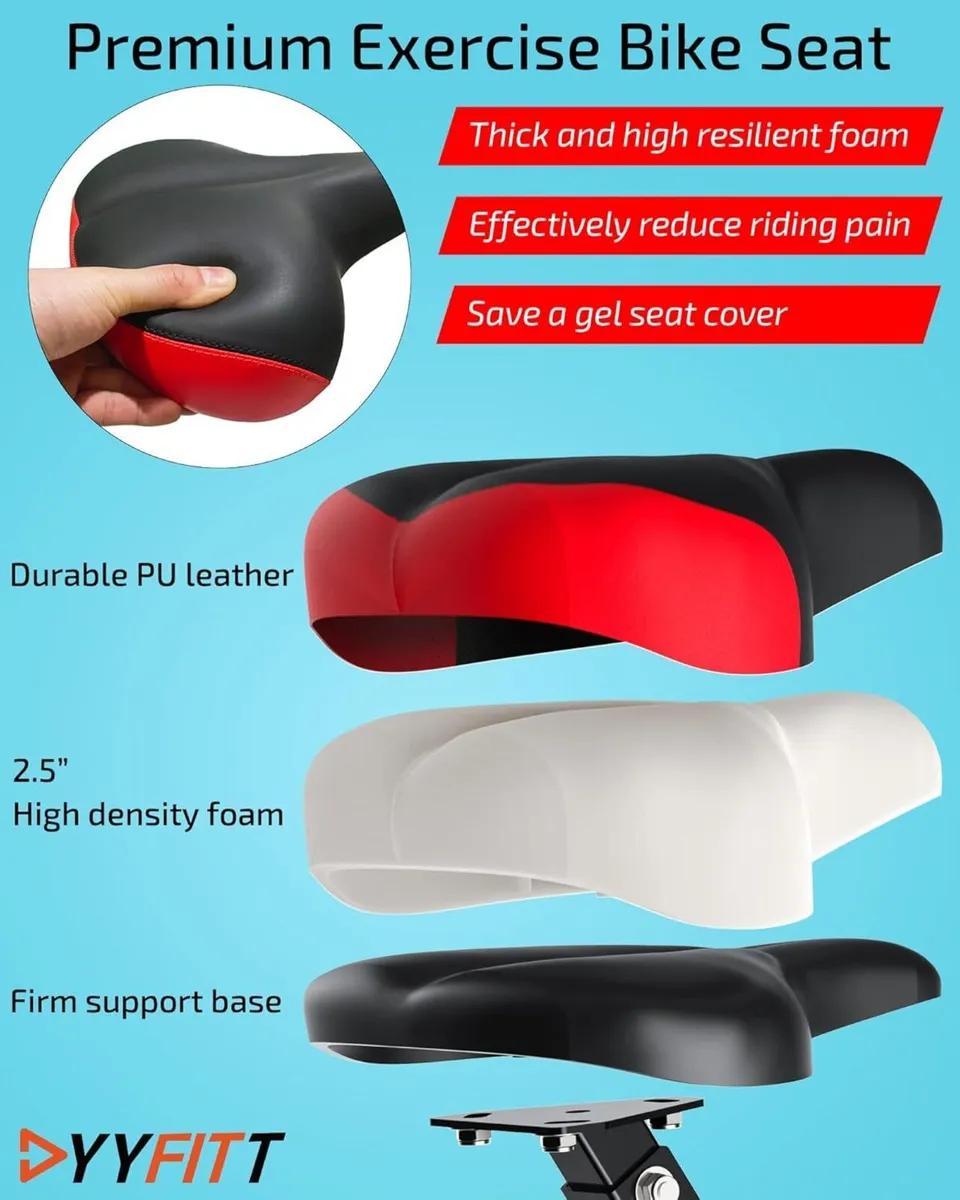 Foldable Fitness Exercise Bike with Resistance - Image 4