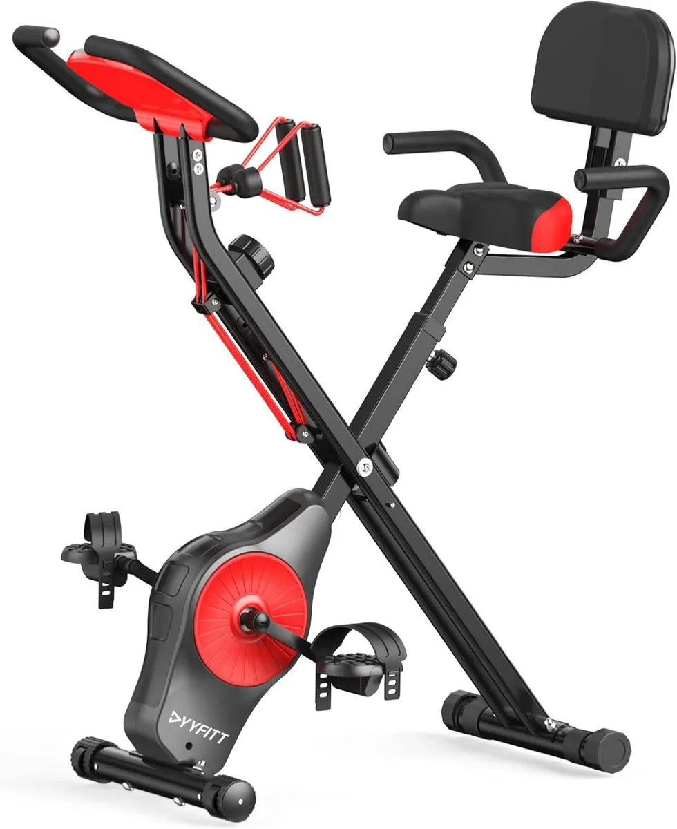 Foldable Fitness Exercise Bike with Resistance - Image 1