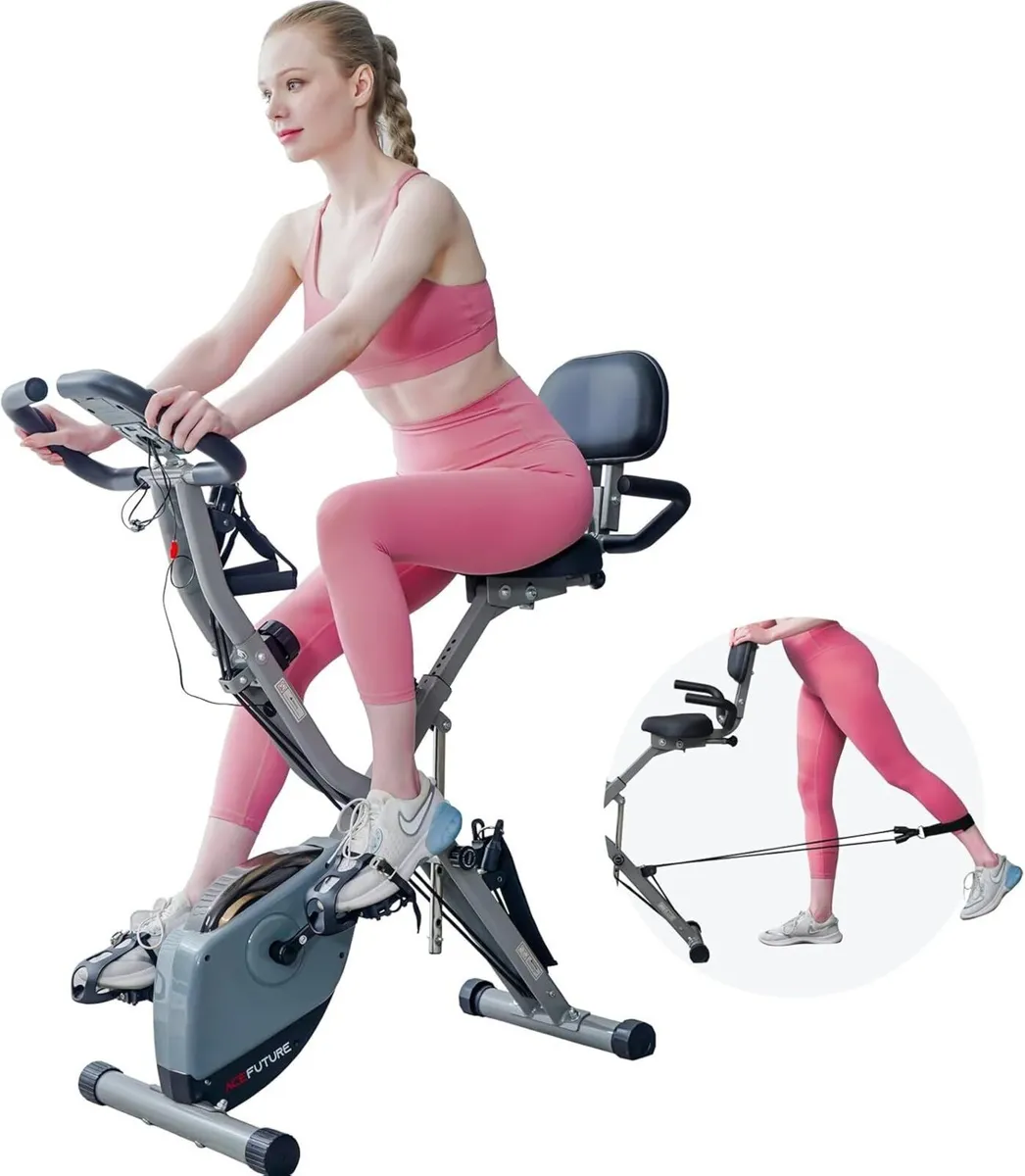 4- Exercise Bikes for Home Use Folding - Image 1