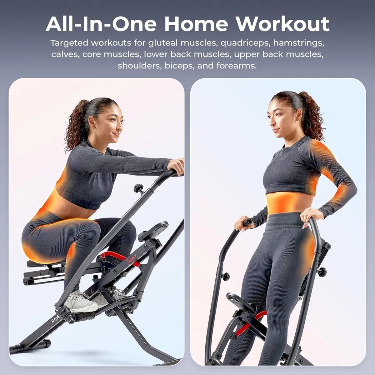 Row-N-Ride Squat Assist Trainer for Home Exercise - Image 2