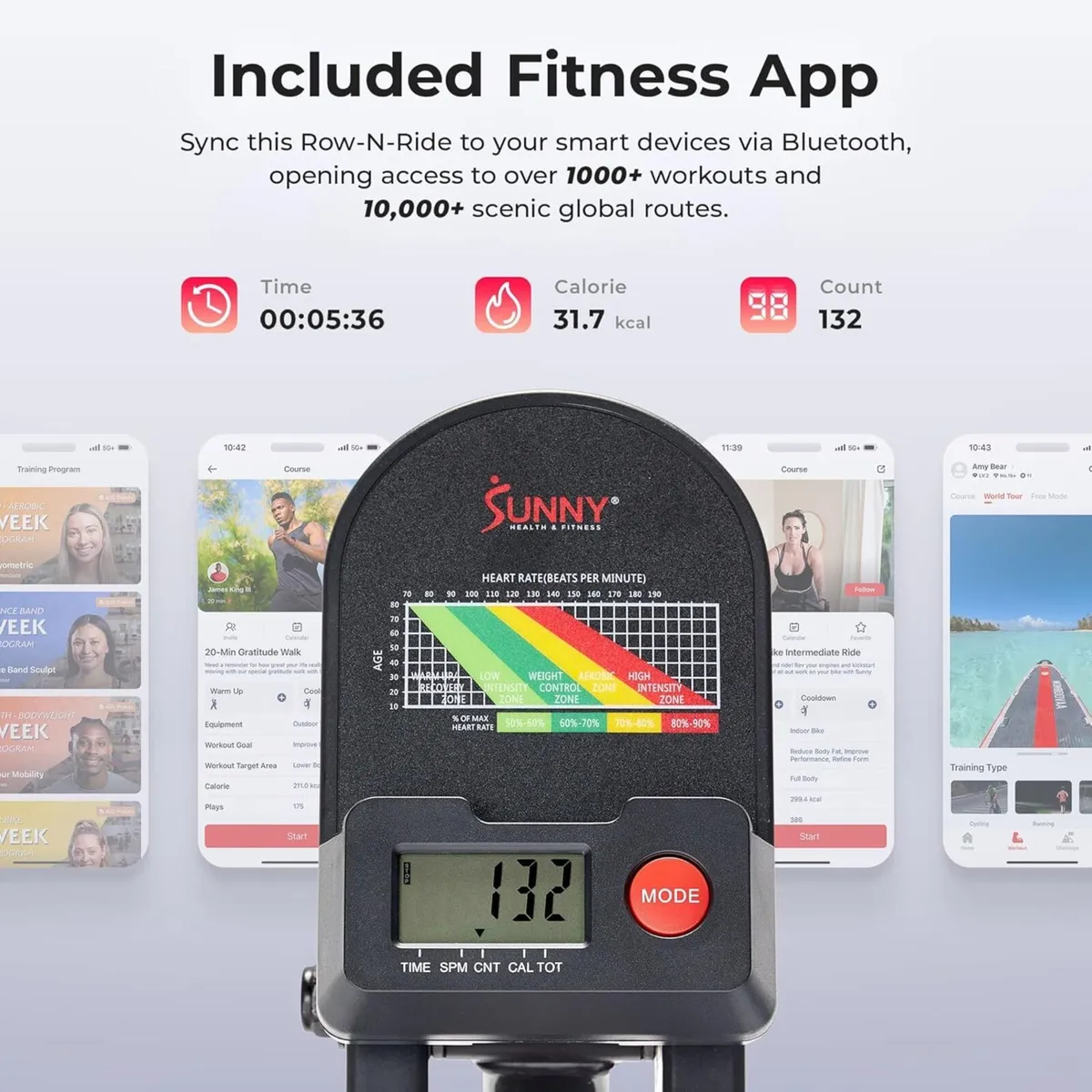 Row-N-Ride Squat Assist Trainer for Home Exercise - Image 3
