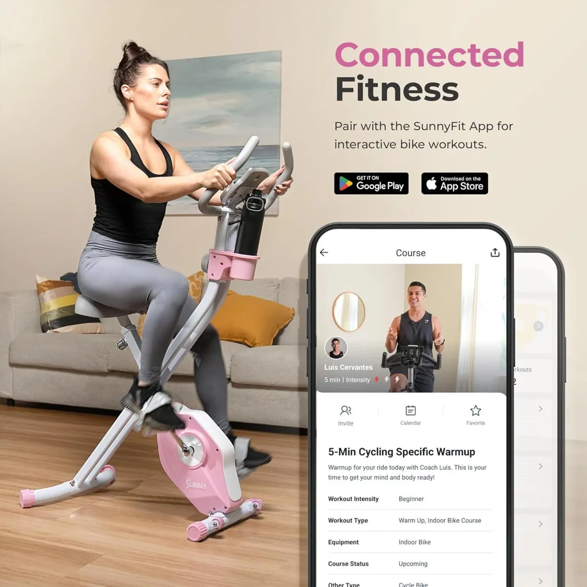 Smart Folding X-Bike for Low-Impact Home Workouts - Image 3