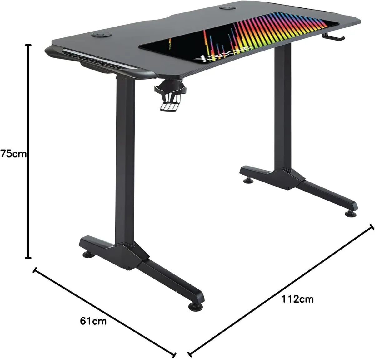 X Rocker Panther RGB Gaming Desk with Neo - Image 2