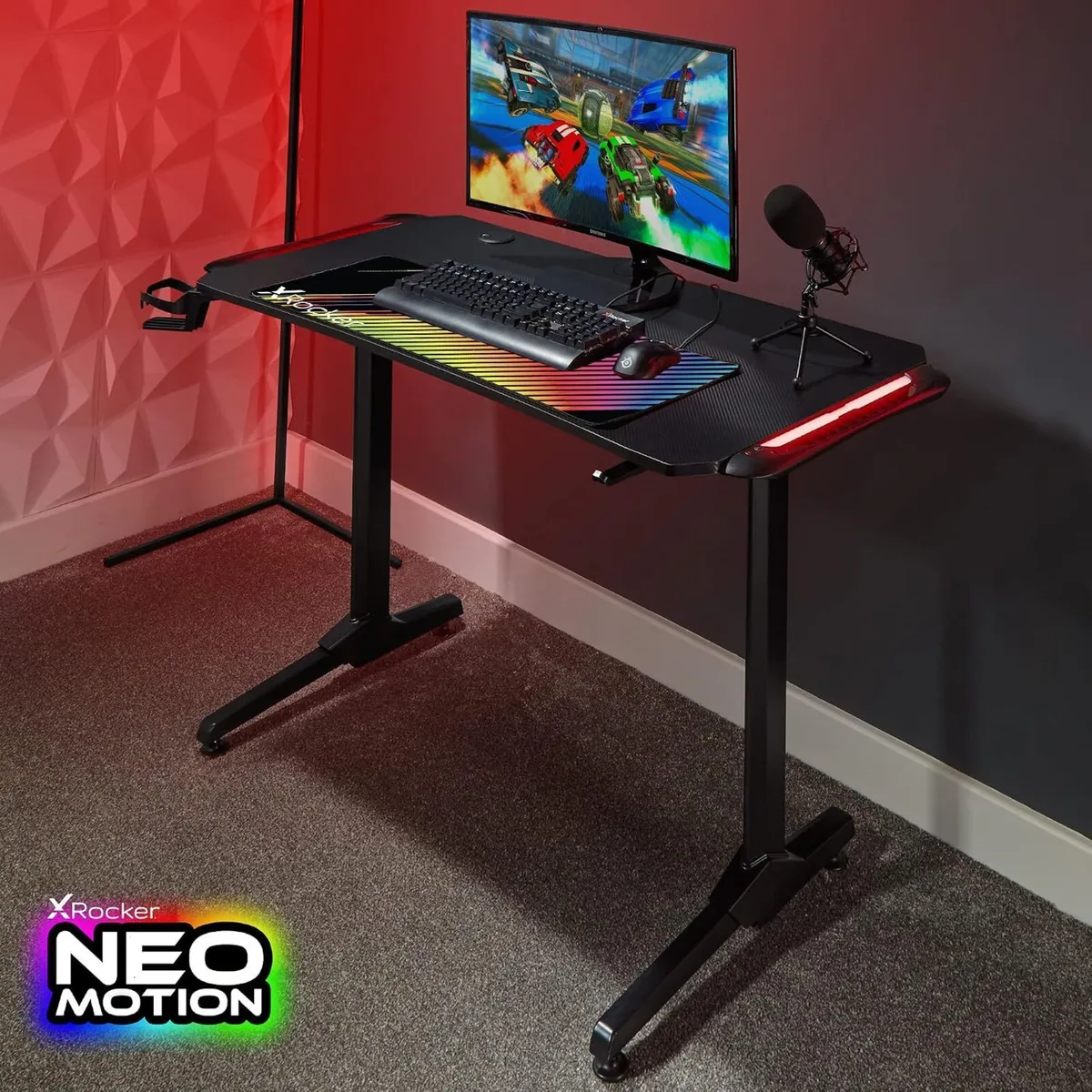 X Rocker Panther RGB Gaming Desk with Neo - Image 3