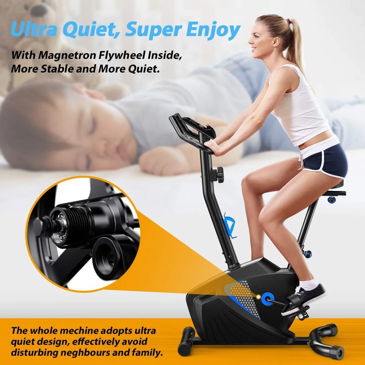 Exercise Bike Gym Workout Fitness Advanced Home - Image 2