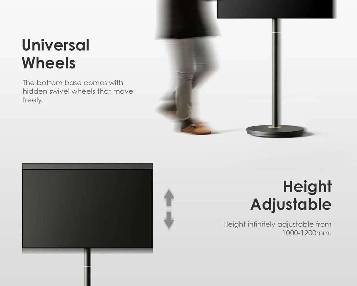 TV Floor Stand for 24-48 Inch Minimalism Corner - Image 3