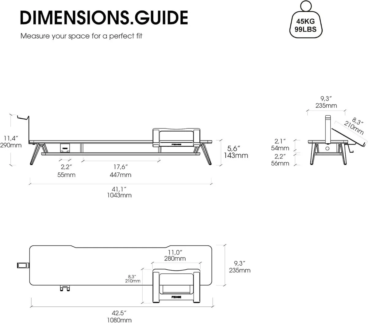 Monitor Stand 108CM Phone Laptop Tablet Headphone - Image 3