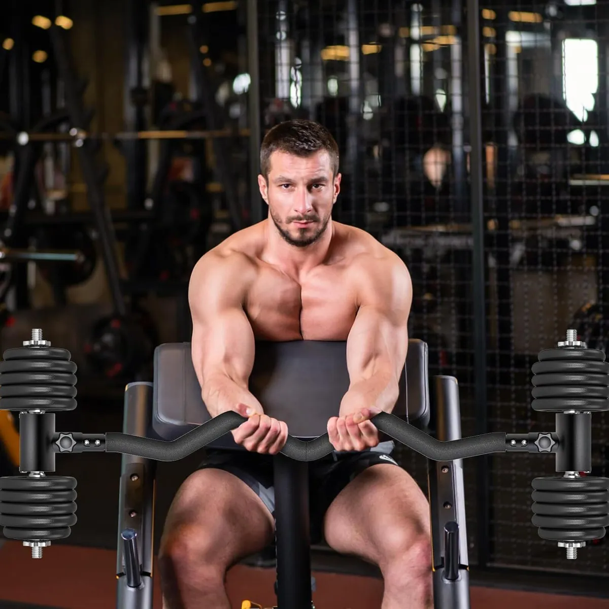 Adjustable Dumbbell to Barbell Converter Ez - Image 2