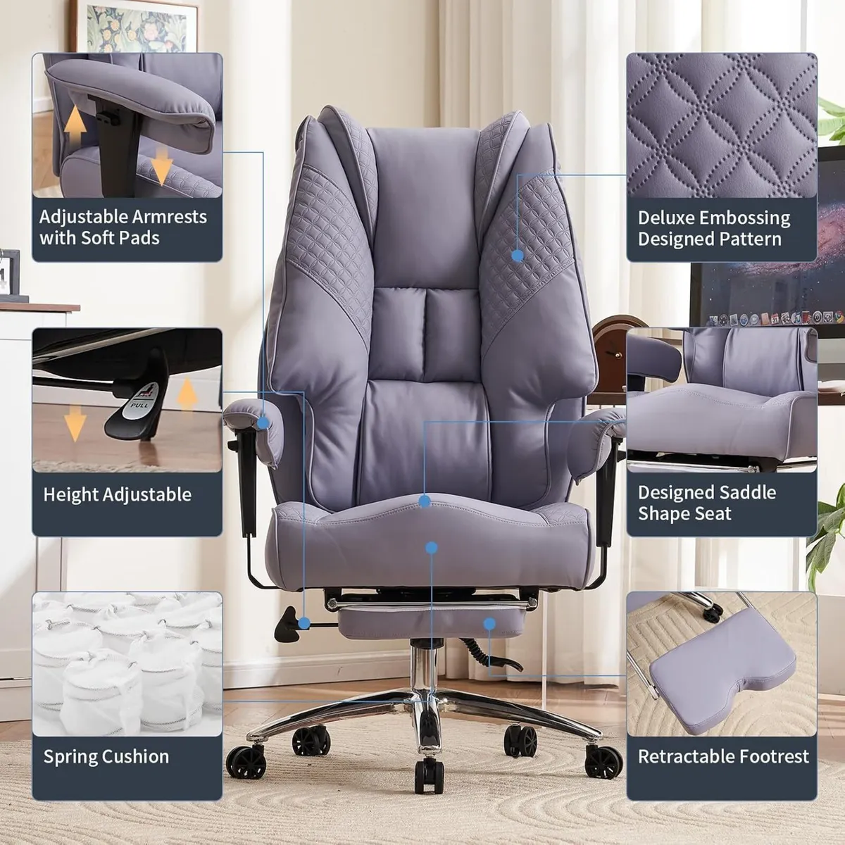 Ergonomic Executive Office Chair 14CM Spring - Image 2