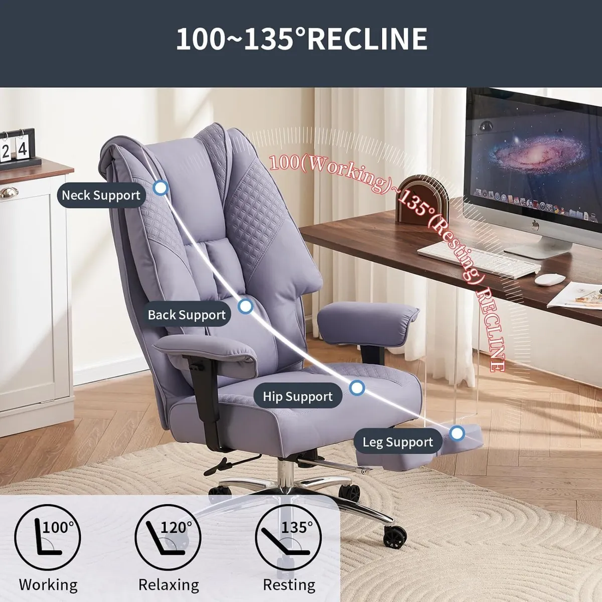 Ergonomic Executive Office Chair 14CM Spring - Image 3