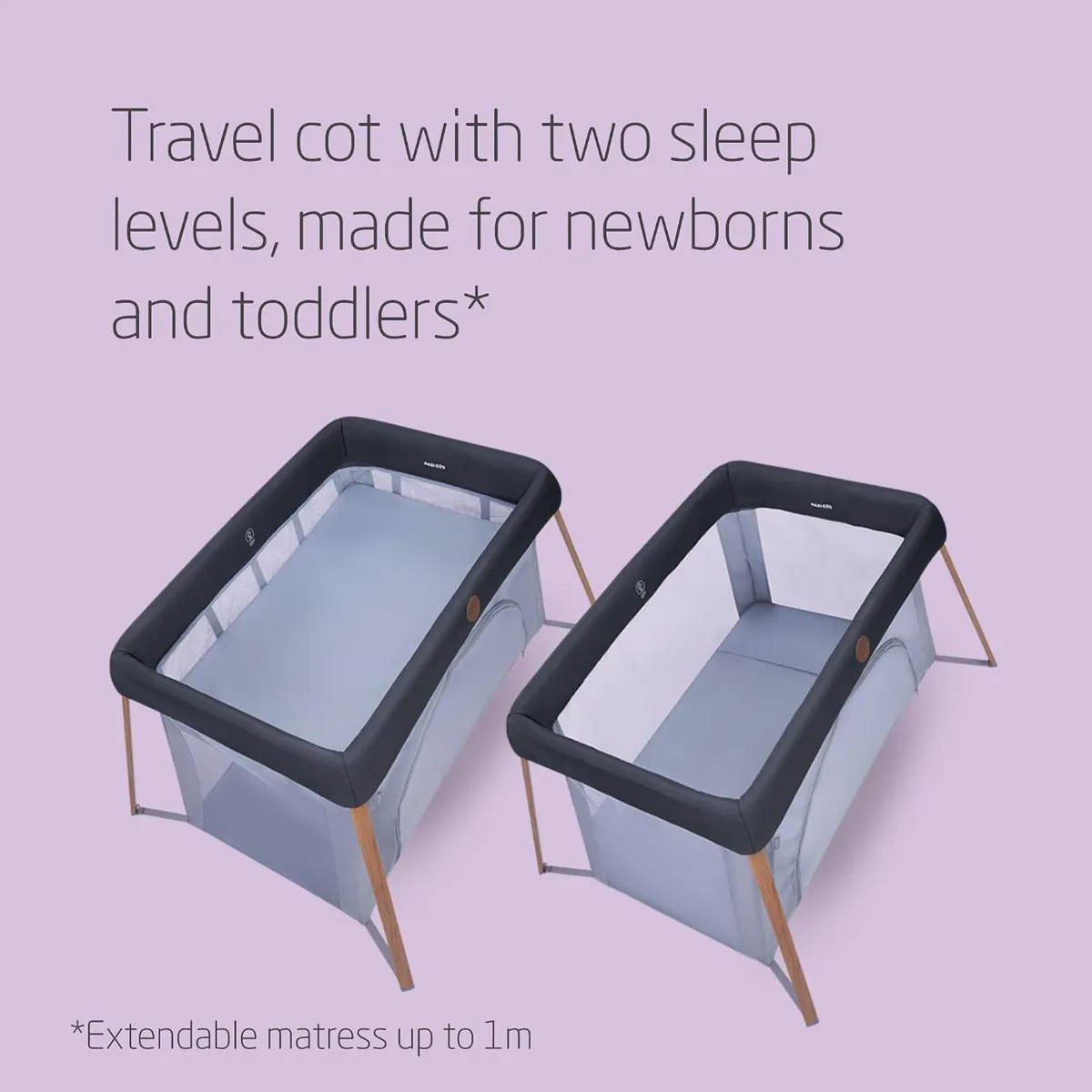 Iris2 2-In-1 Baby Travel Cot 0-3 0-15KG - Image 4