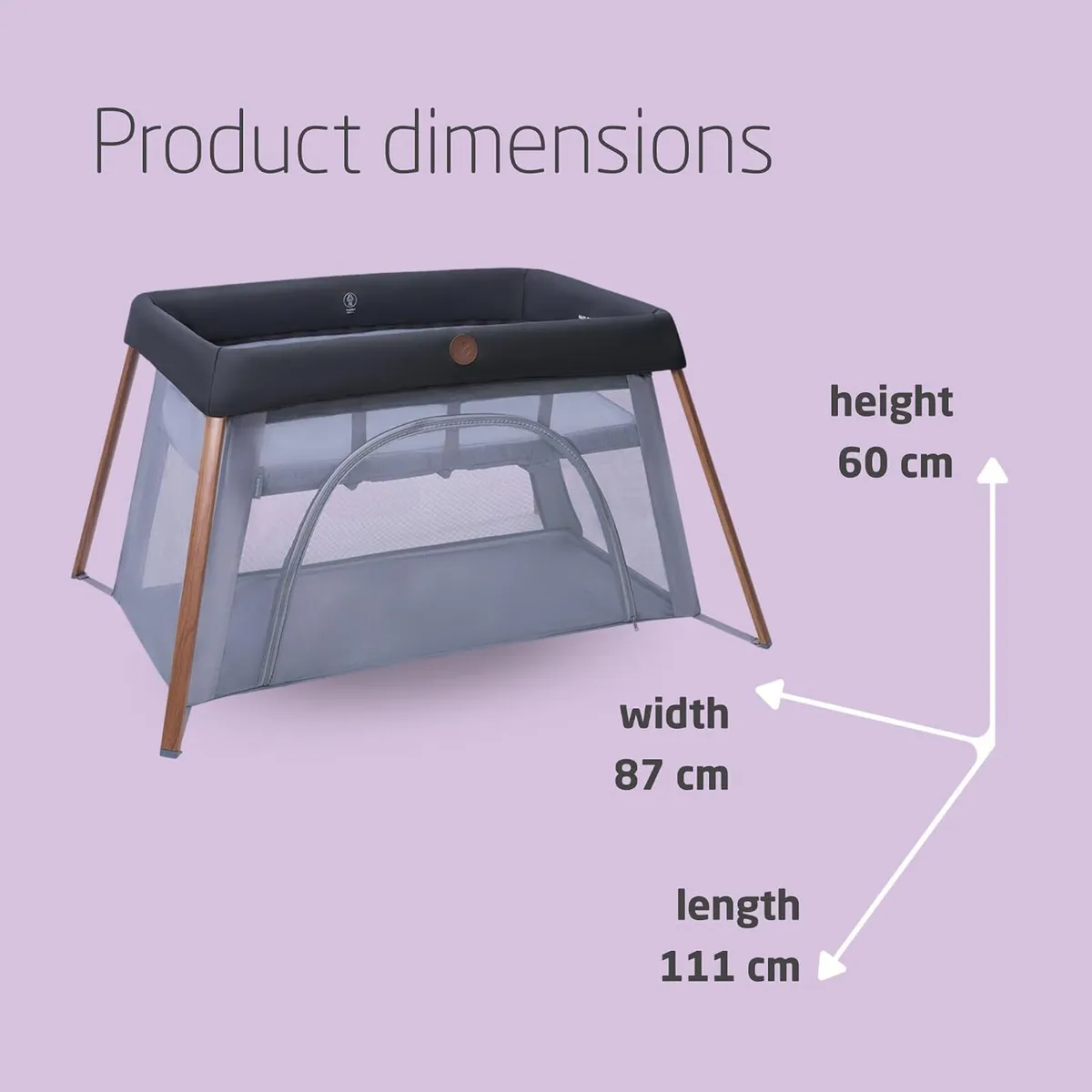 Iris2 2-In-1 Baby Travel Cot 0-3 0-15KG - Image 3