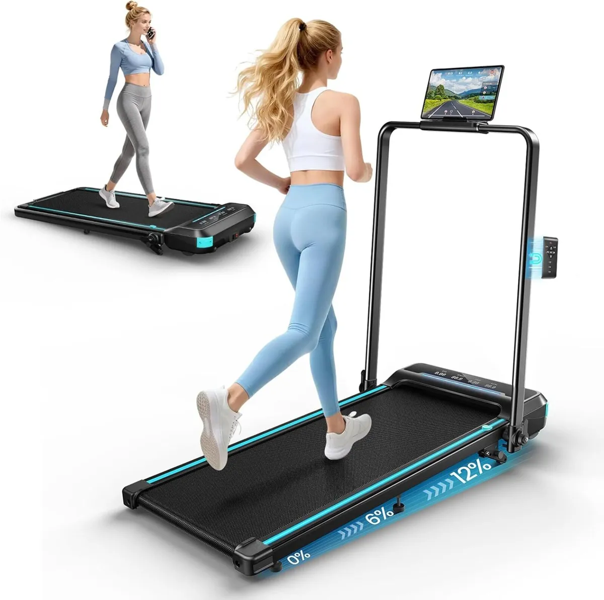 Treadmill for Home Foldable 12km H Folding - Image 1