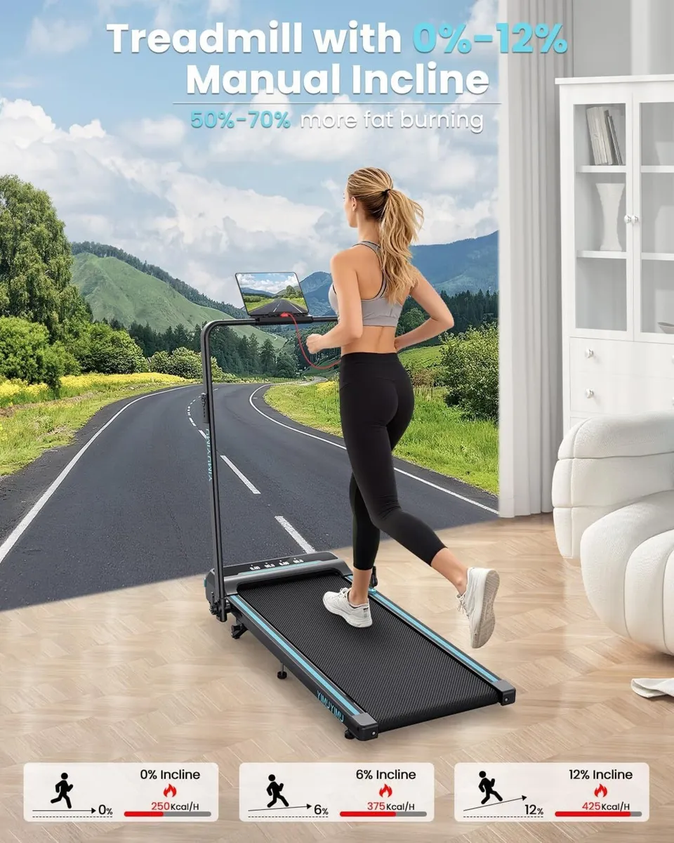 Treadmill for Home Foldable 12km H Folding - Image 2