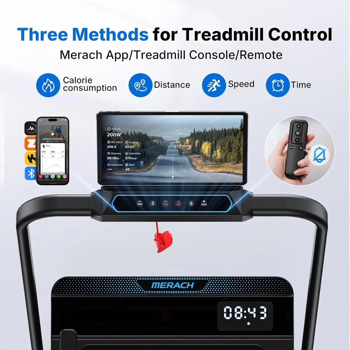 Walking Pad Treadmill with 6 - Image 4