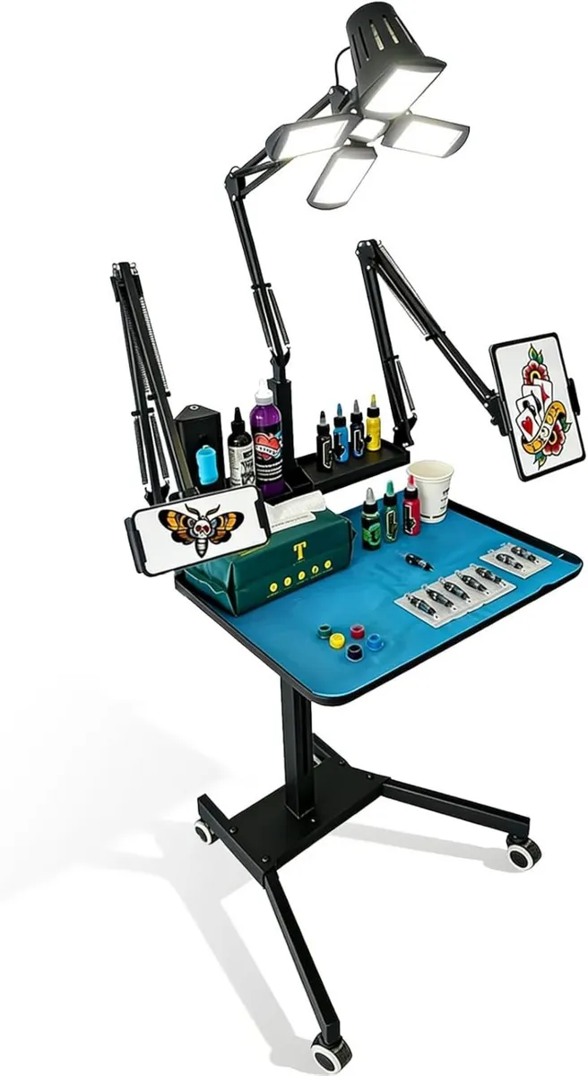 Tattoo Workstation Trolley Mobile Tray Cart - Image 1