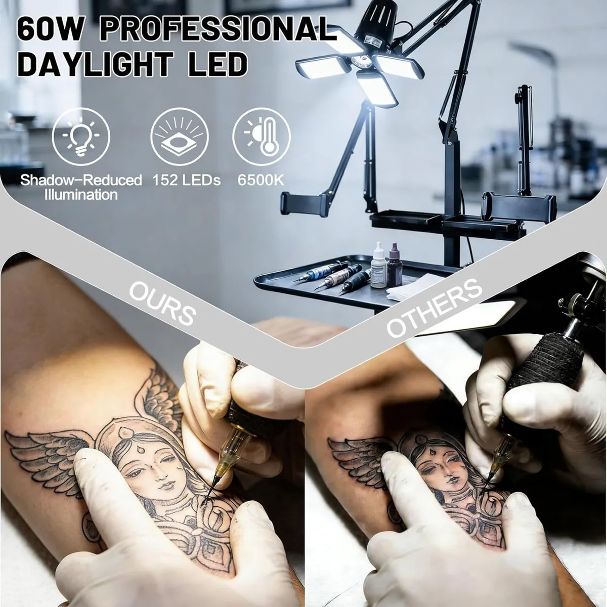 Tattoo Workstation Trolley Mobile Tray Cart - Image 4