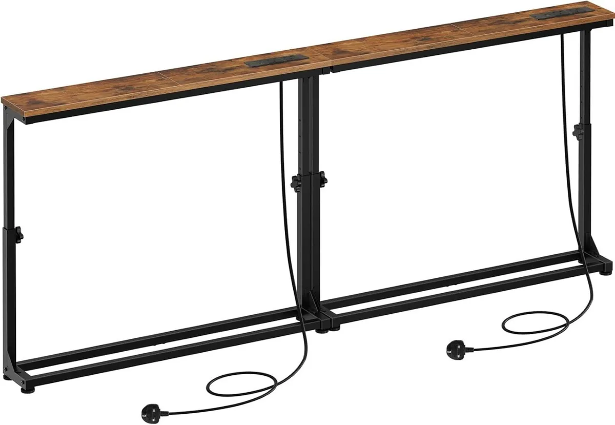 Slim Console Table with Adjustable Height Behind - Image 1