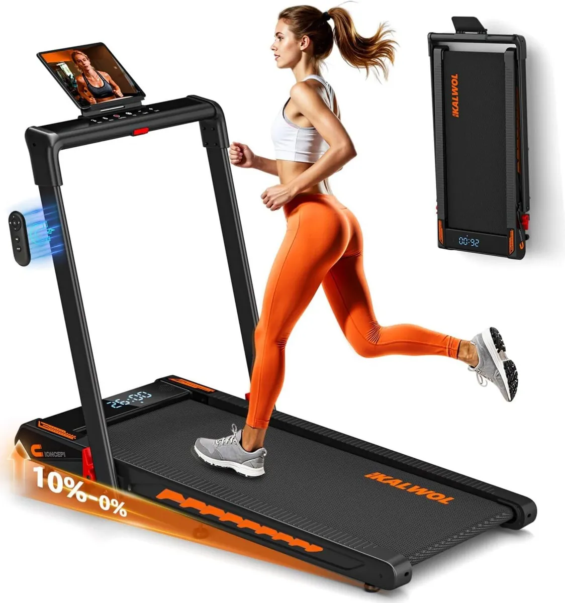 Walking Pad Treadmill with Speaker 6-In-1 Under - Image 1