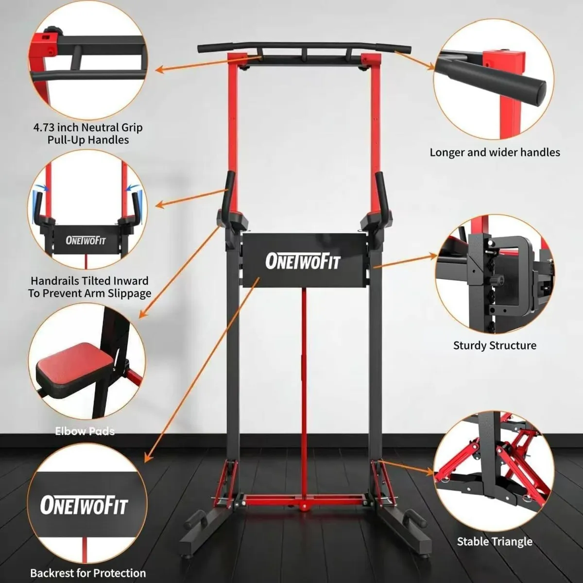 Power Tower Foldable Pull Up Bar Station Dip - Image 4