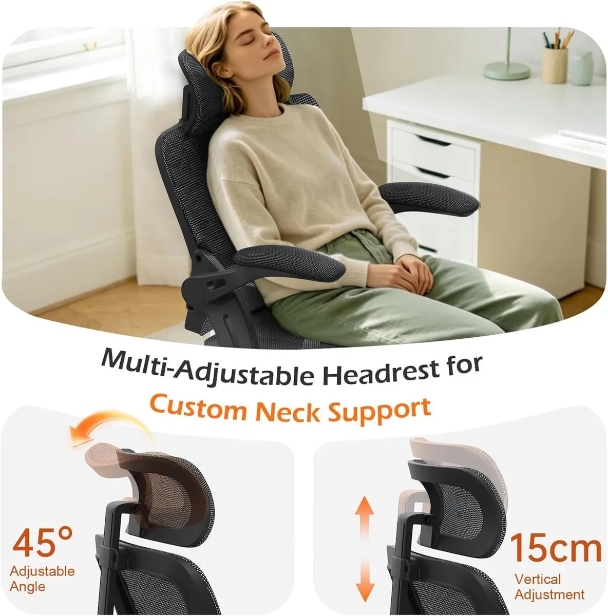 Office Chair Ergonomic Desk with Adjustable - Image 4