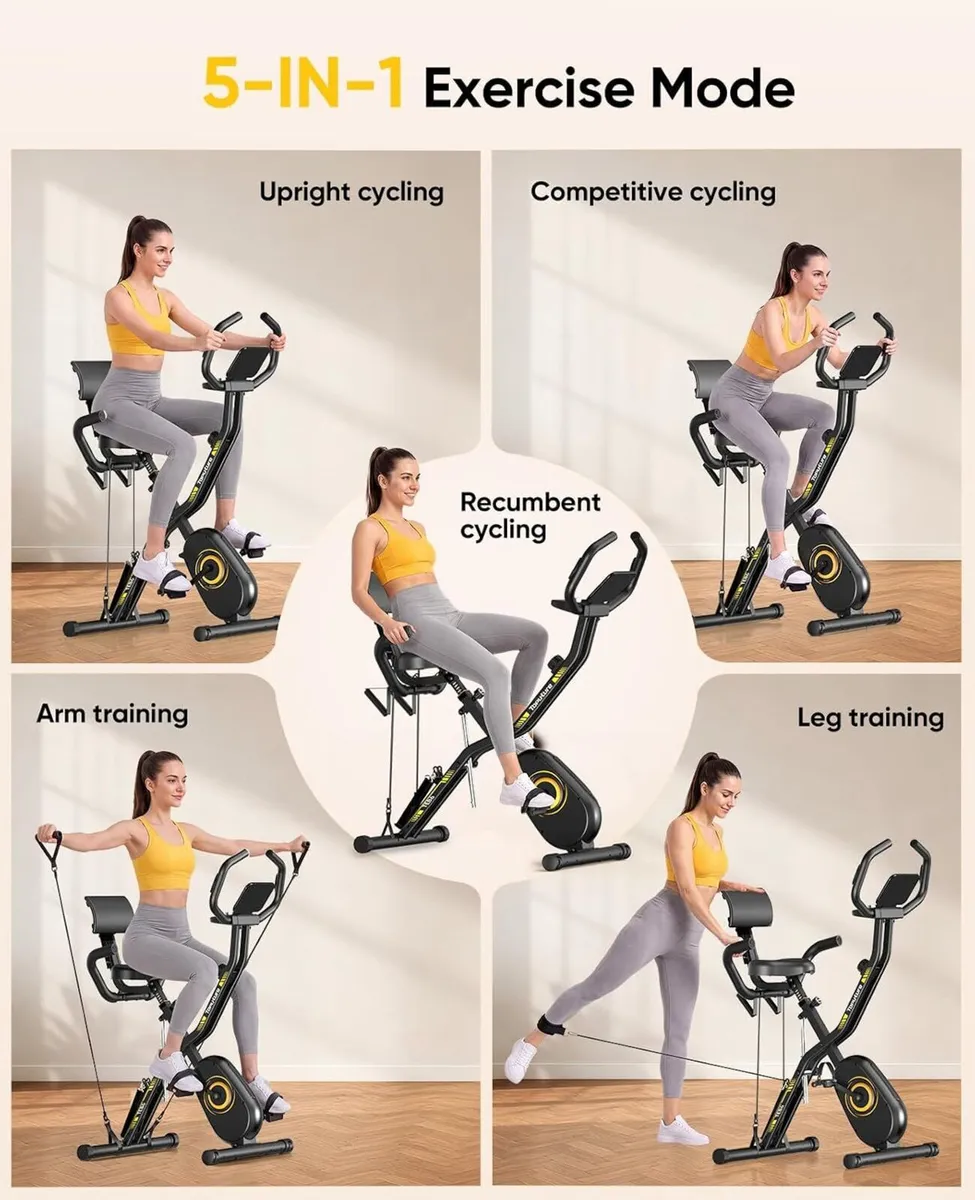 Exercise Bike 5-In-1 Folding for Home Use - Image 4